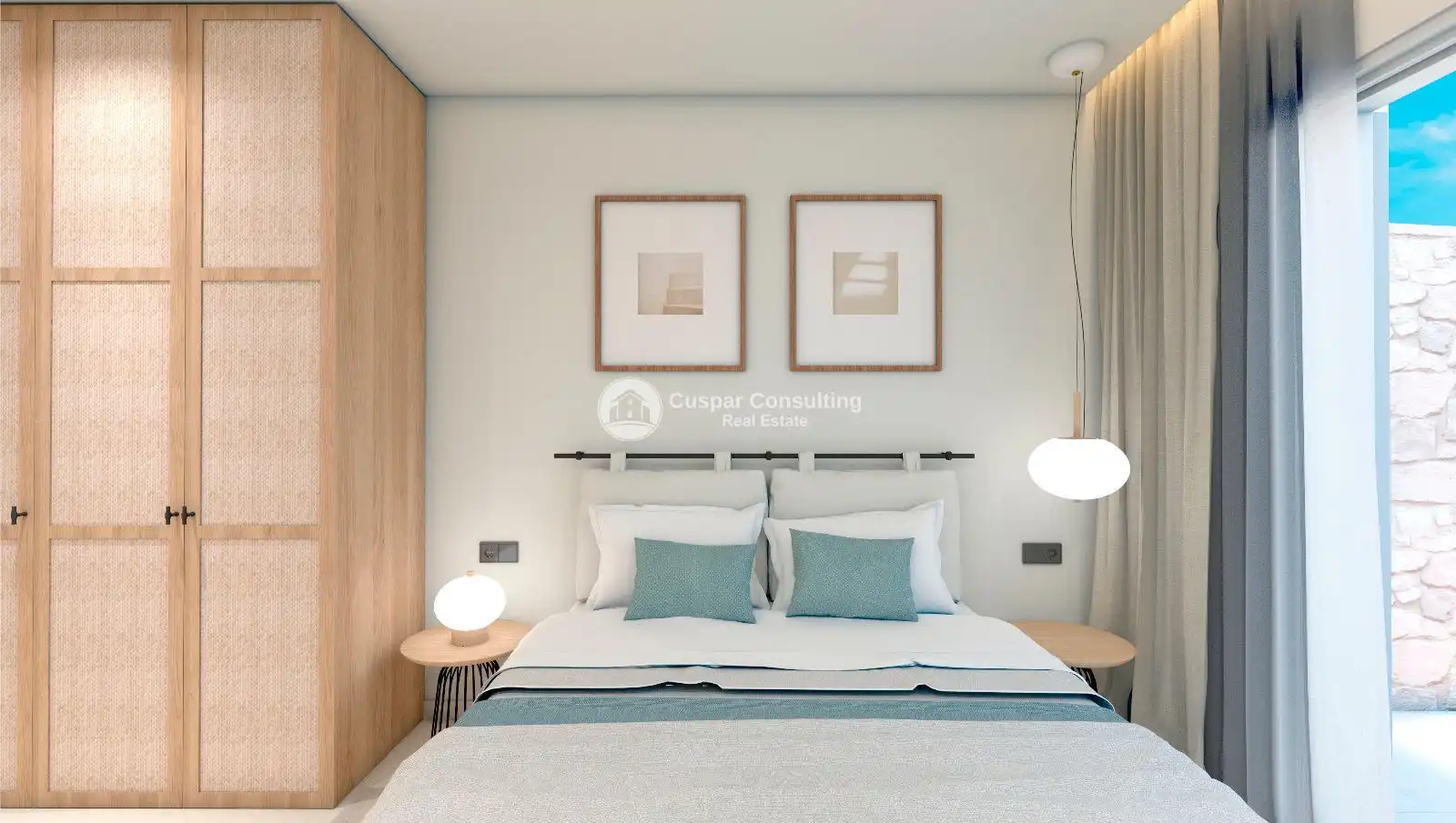 Dormitori de Apartament en venda en Pilar de la Horadada amb Aire condicionat, Calefacció i Jardí privat