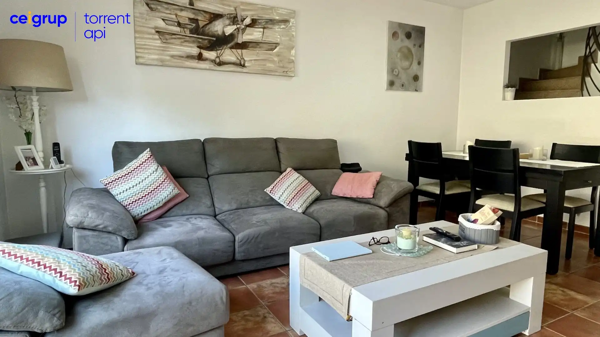 Wohnzimmer von Einfamilien-Reihenhaus zum Verkauf in Pals mit Klimaanlage, Terrasse und Schwimmbad