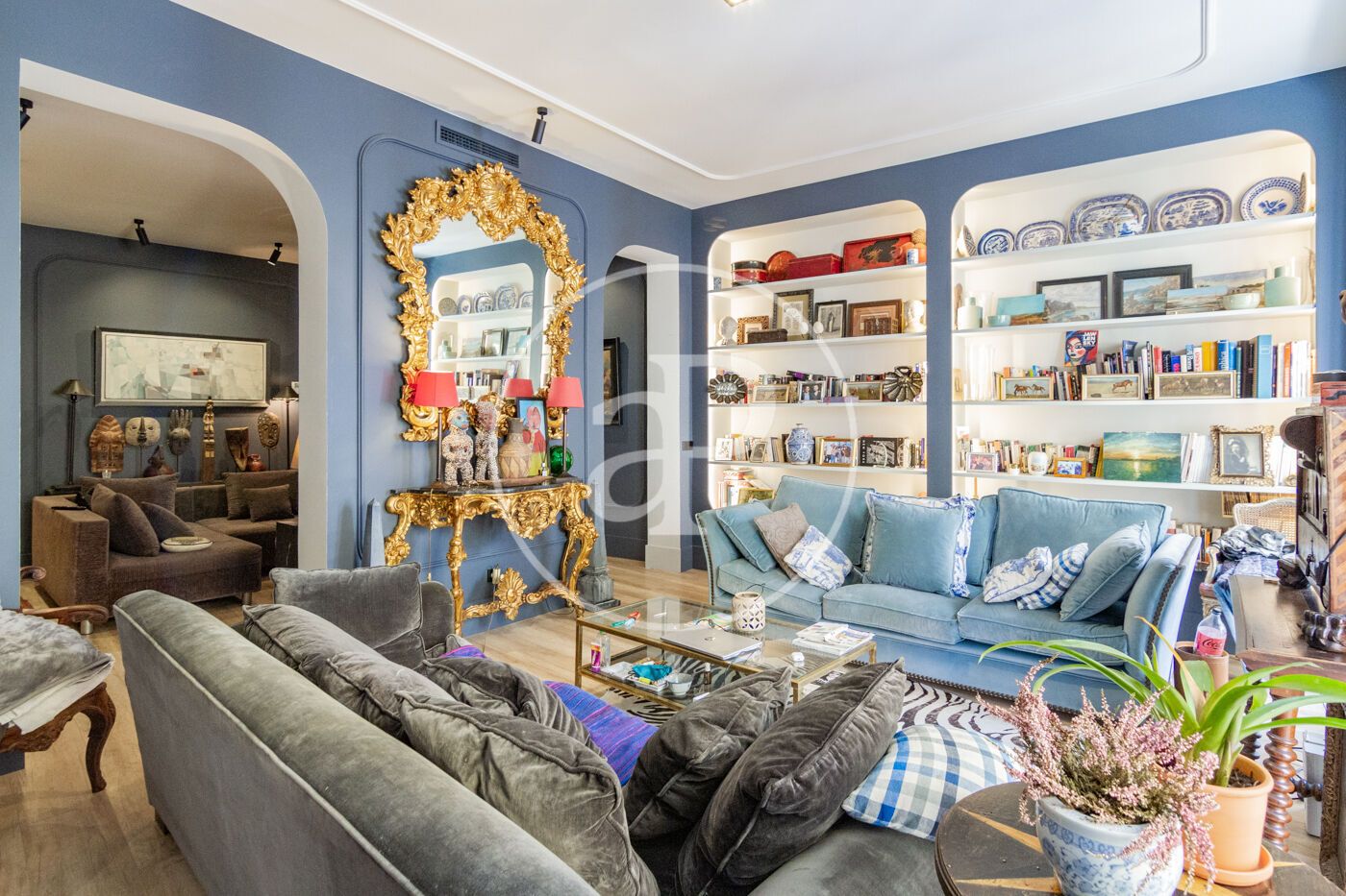 Sala d'estar de Pis en venda en  Madrid Capital amb Aire condicionat, Calefacció i Balcó