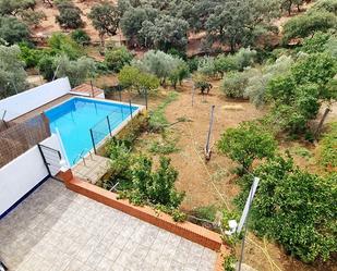 Swimming pool of House or chalet for sale in Aroche  with Private garden, Terrace and Storage room
