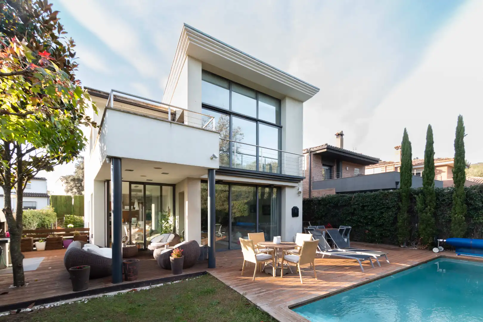 Exterior view of Houses for sale in Girona  with Air Conditioner, Heating and Private garden