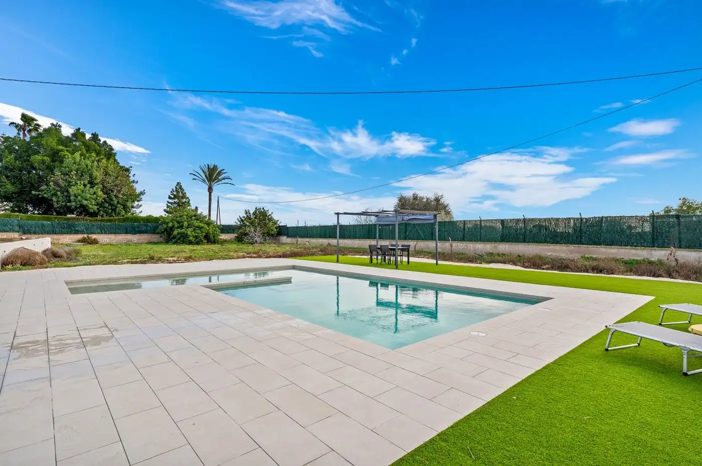 Piscina de Casa o xalet en venda en Elche / Elx amb Jardí privat, Terrassa i Piscina