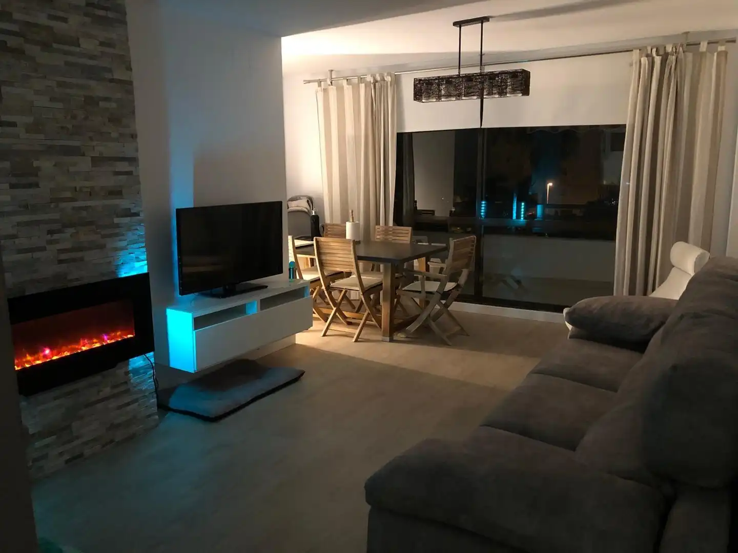 Living room of Flat for sale in El Portil  with Terrace, Furnished and Balcony