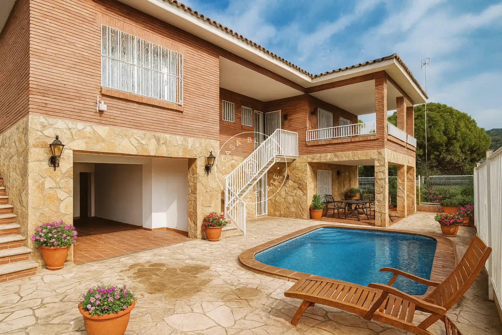 Vista exterior de Casa o xalet en venda en Lloret de Mar amb Terrassa, Traster i Piscina