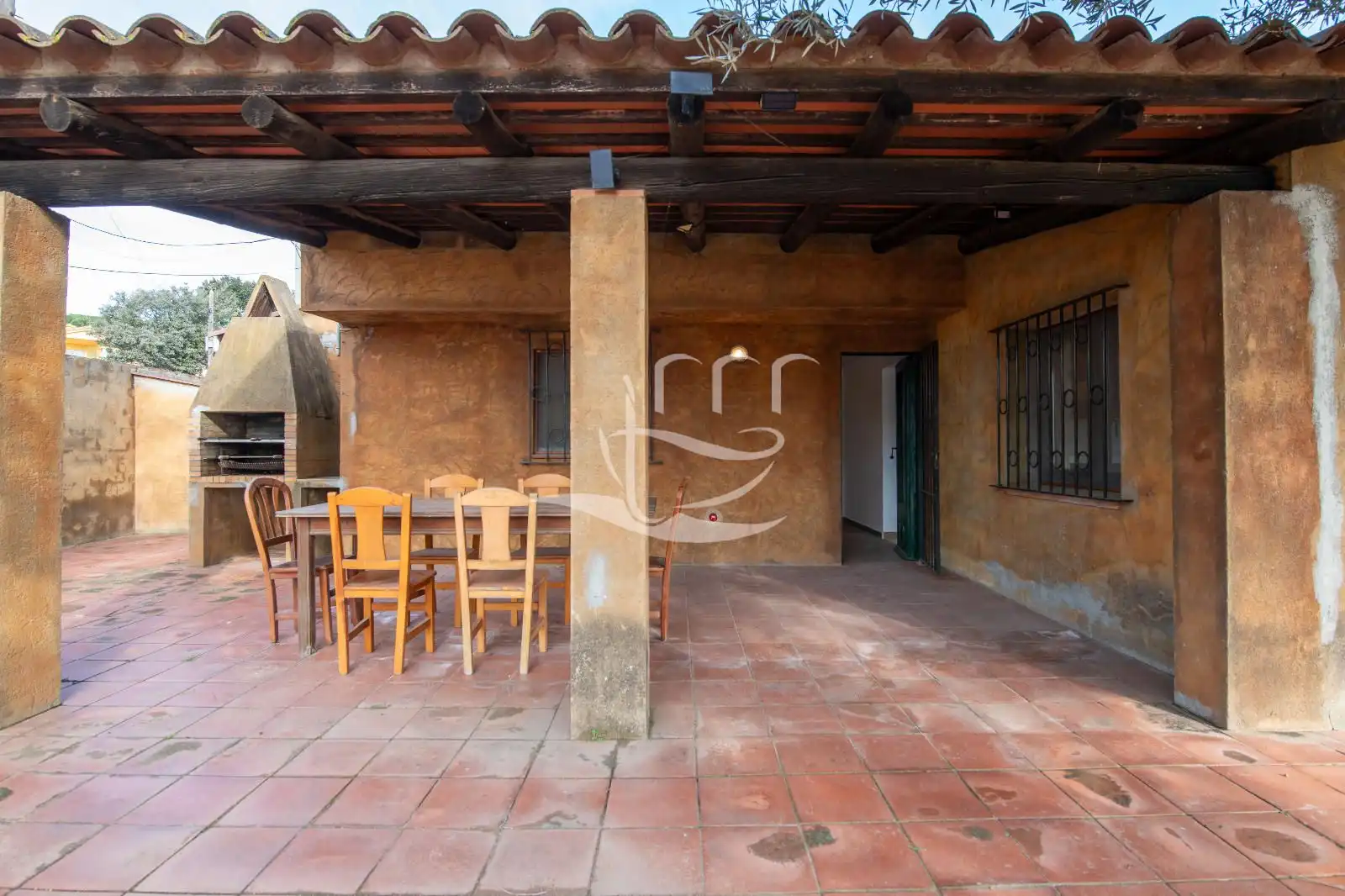 Terraza de Casa o chalet en venta en Mont-ras con Piscina y Alarma