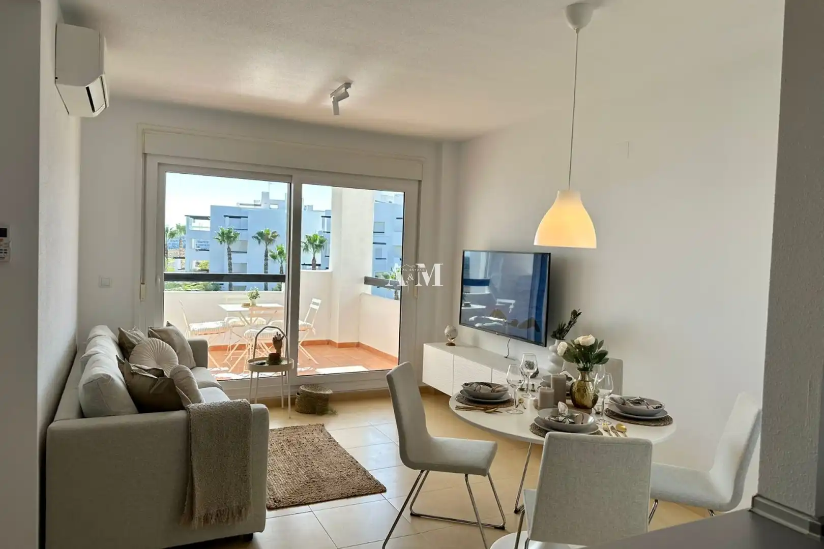 Sala d'estar de Pis de lloguer en Torre-Pacheco amb Aire condicionat, Calefacció i Terrassa