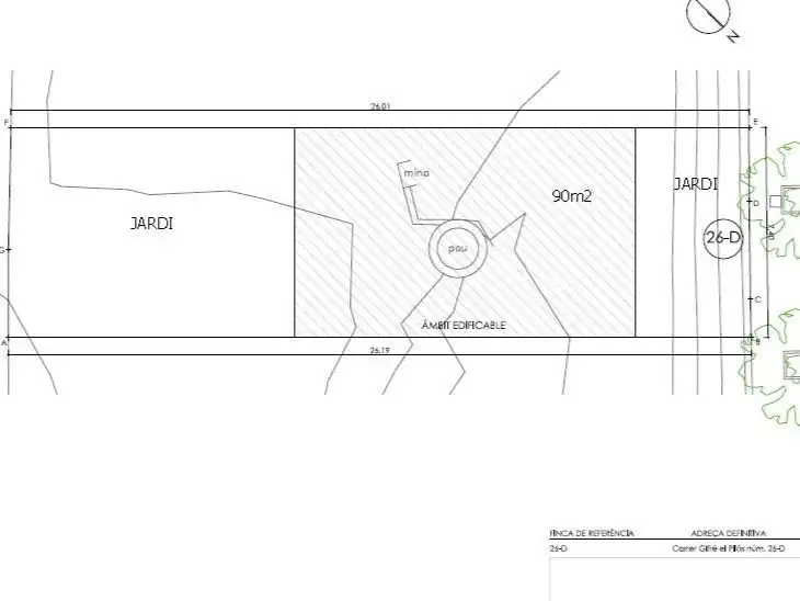 Terreny residencial en venda a Carrer P.P.Sant Jaume 26