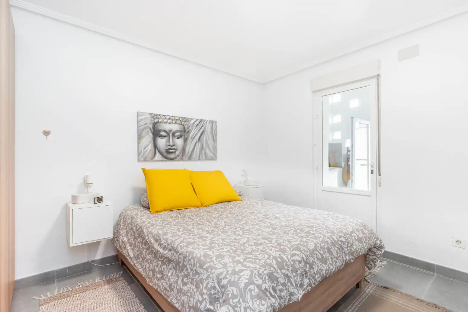Schlafzimmer von Einfamilien-Reihenhaus zum Verkauf in Mieres (Asturias) mit Heizung, Terrasse und Abstellraum