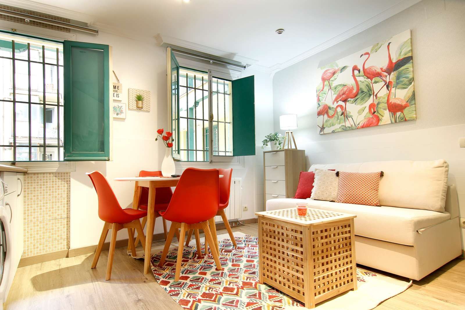 Sala d'estar de Apartament per a compartir en  Madrid Capital amb Aire condicionat, Calefacció i Terrassa