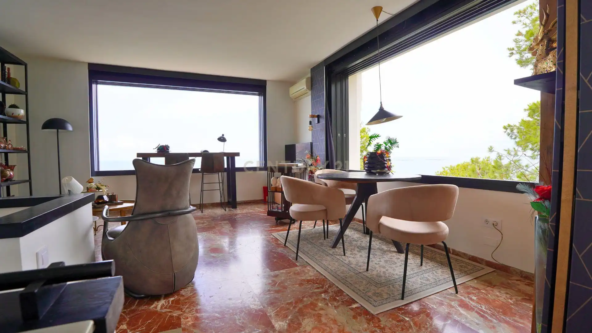 Menjador de Apartament de lloguer en Calpe / Calp amb Aire condicionat, Traster i Forn