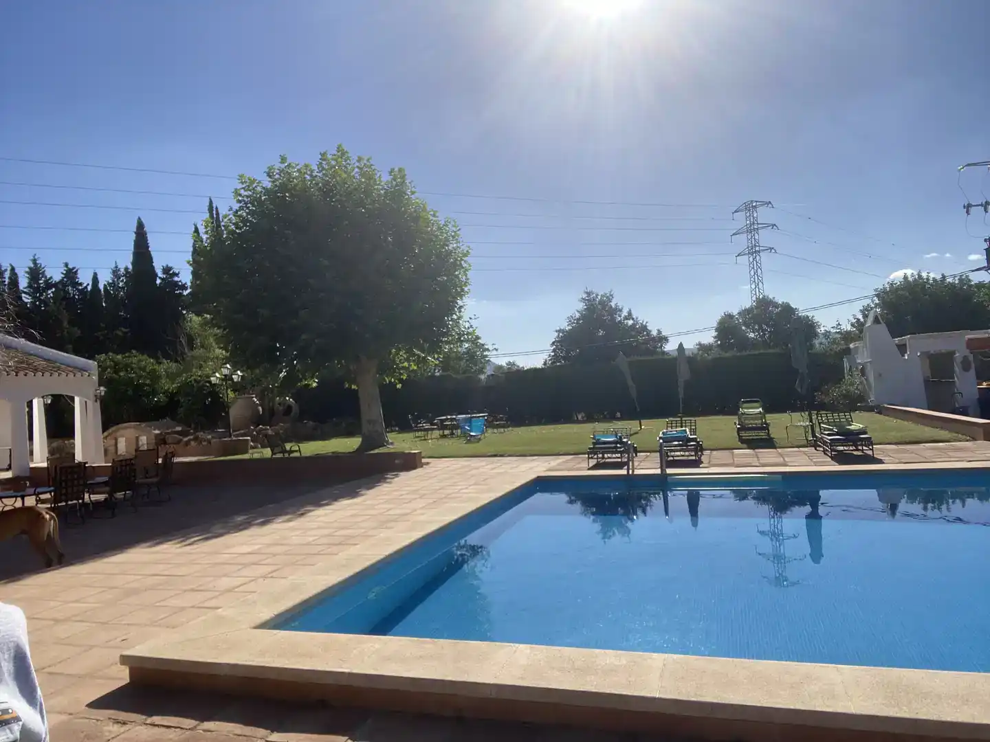 Piscina de Finca rústica de lloguer en Zona de la Vega