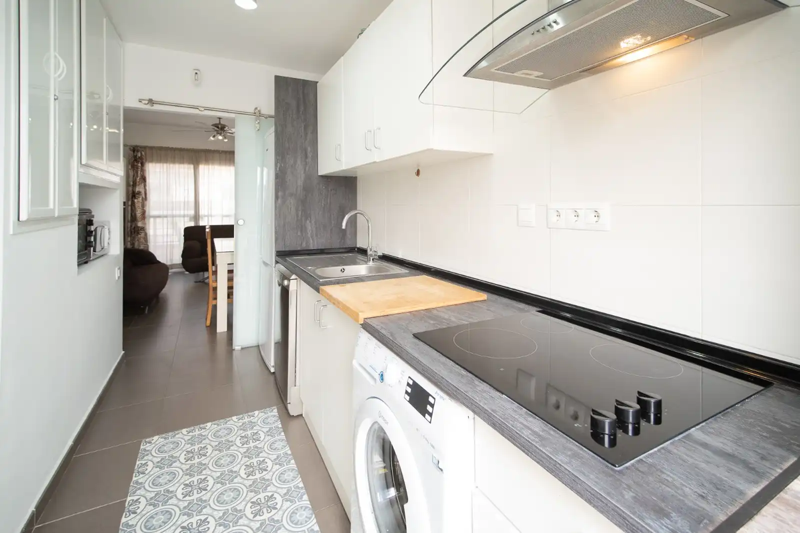 Cocina de Apartamento de alquiler en Sanlúcar de Barrameda con Terraza, Amueblado y Horno