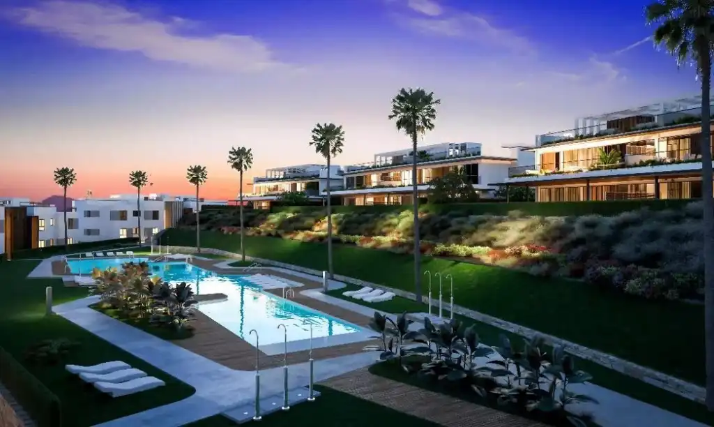 Exterior view of Attic for sale in Marbella  with Air Conditioner, Heating and Private garden