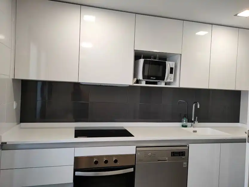 Cocina de Planta baja de alquiler en Colmenar Viejo con Calefacción, Jardín privado y Terraza