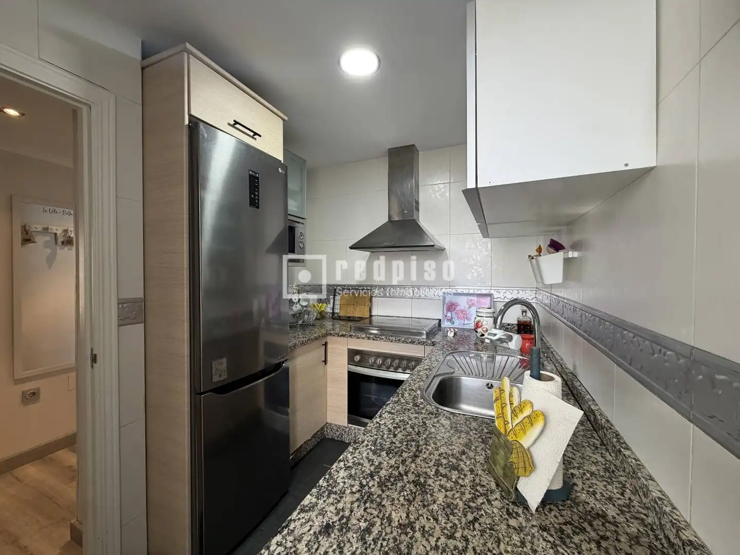Küche von Wohnung zur Miete in Málaga mit Klimaanlage, Heizung und Privatgarten