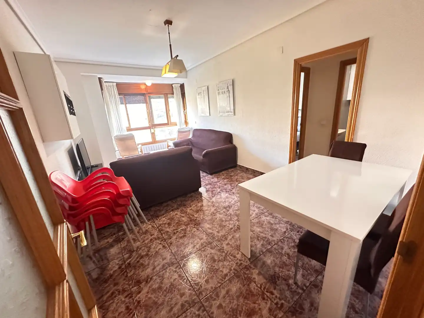 Wohnzimmer von Wohnungen zur Miete in Cuenca mit Heizung, Möbliert und Waschmaschine