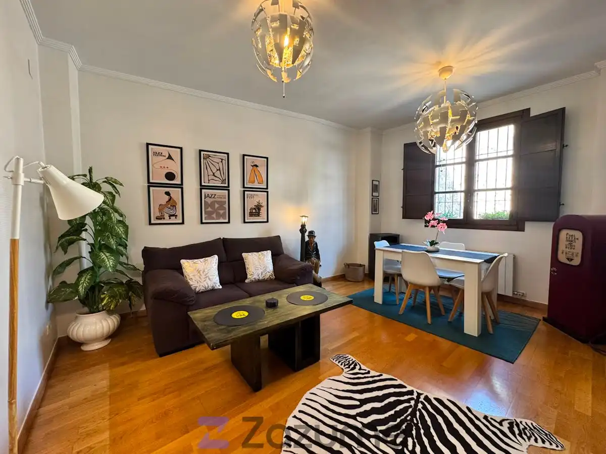 Sala d'estar de Apartament de lloguer en Granada amb Aire condicionat, Calefacció i Parquet