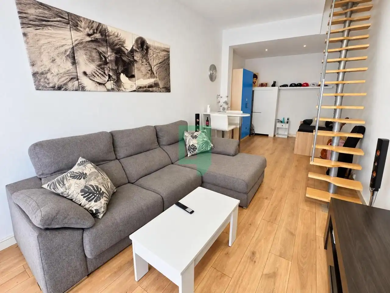 Sala de estar de Piso en venta en Badalona con Aire acondicionado