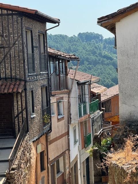 Vista exterior de Casa o xalet en venda en Herguijuela de la Sierra amb Traster i Balcó