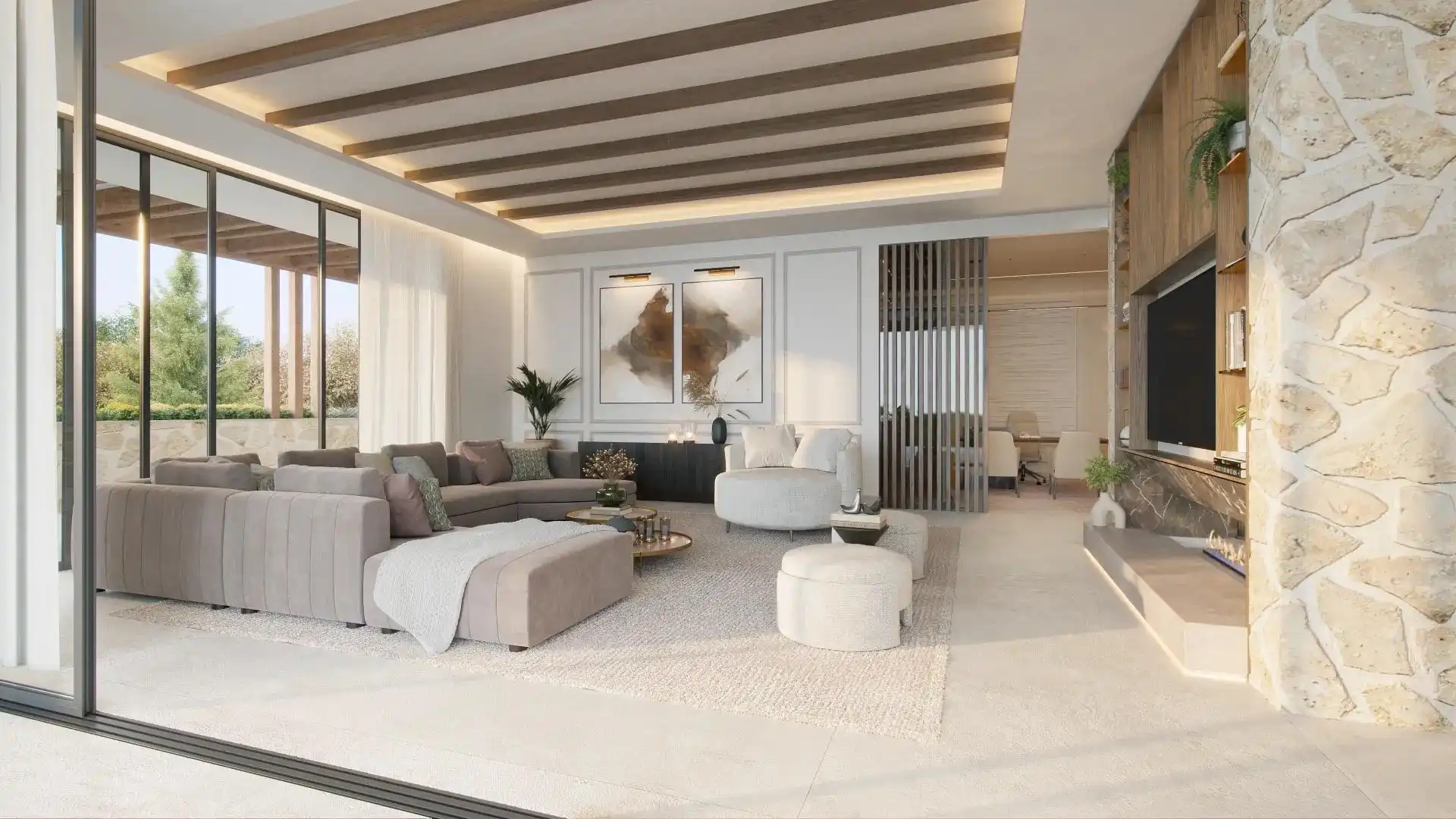 Sala de estar de Casa o chalet en venta en Benahavís