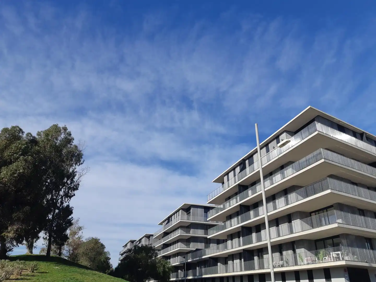 Vista exterior de Piso de alquiler en Badalona con Calefacción, Jardín privado y Terraza