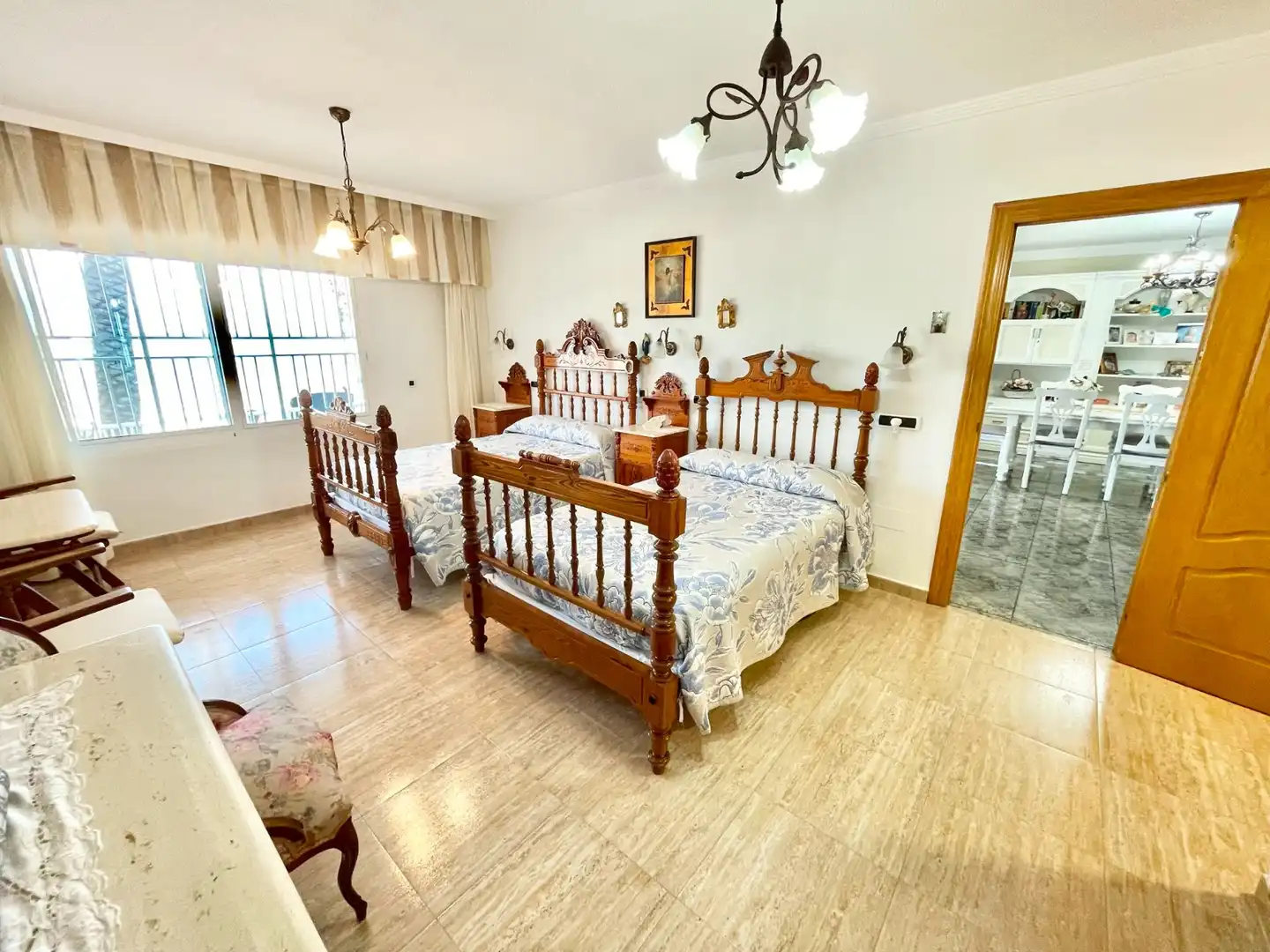 Dormitori de Casa o xalet de lloguer en Los Alcázares amb Aire condicionat, Moblat i Rentadora