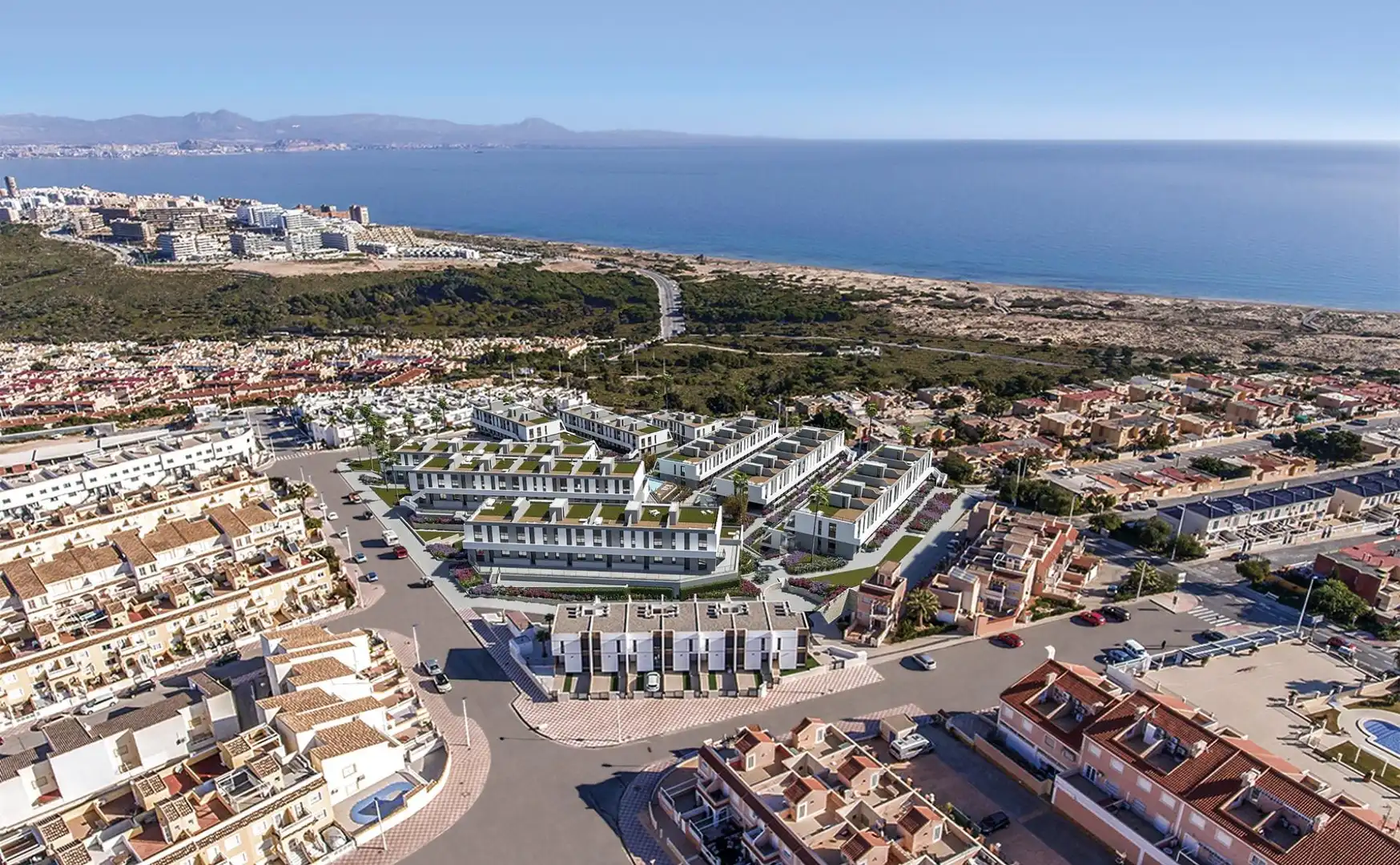 Exterior view of Houses for rent in Santa Pola  with Air Conditioner, Heating and Private garden