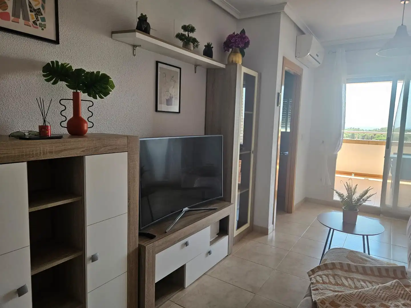 Sala de estar de Apartamento de alquiler en Cabanes con Aire acondicionado, Calefacción y Terraza