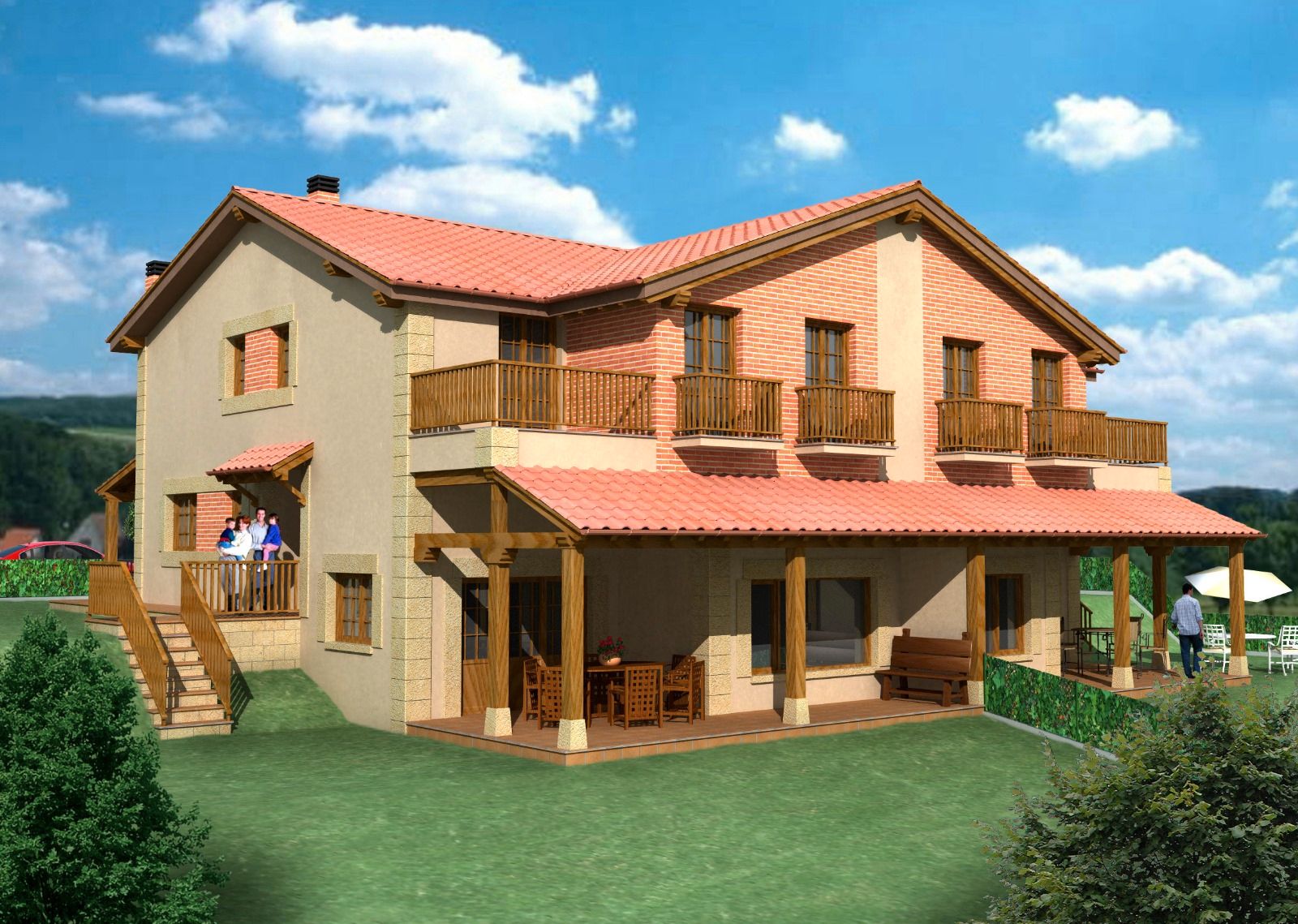 Vista exterior de Casa o xalet en venda en Ruiloba amb Calefacció, Jardí privat i Terrassa