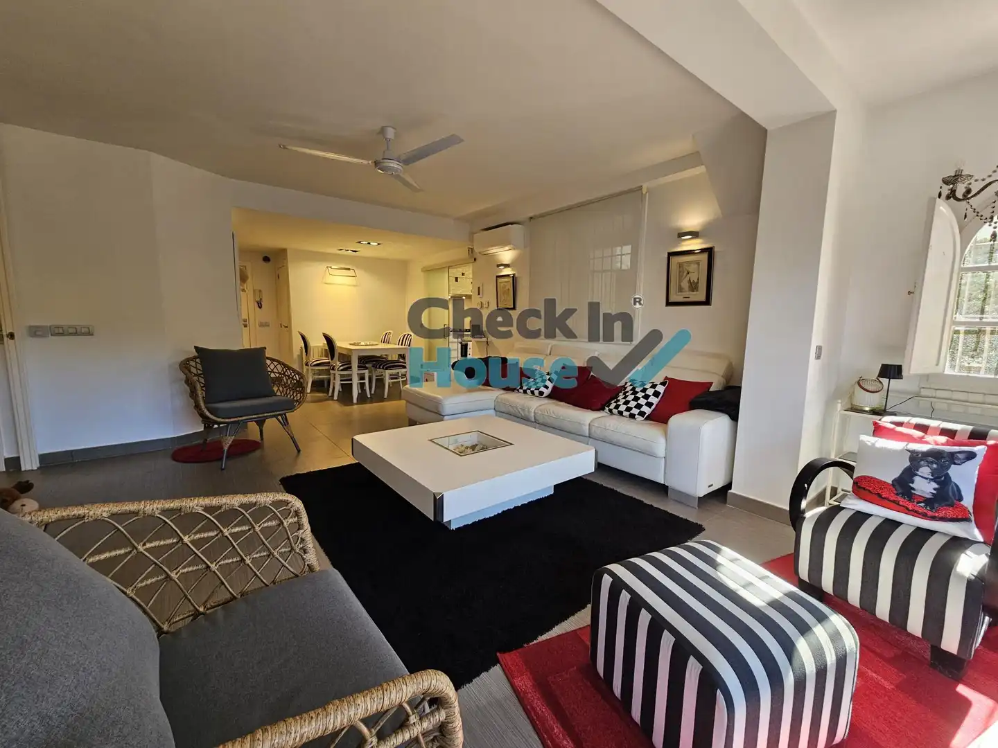 Wohnzimmer von Wohnungen zur Miete in Castell d'Aro, Platja d'Aro i s'Agaró mit Heizung und Privatgarten