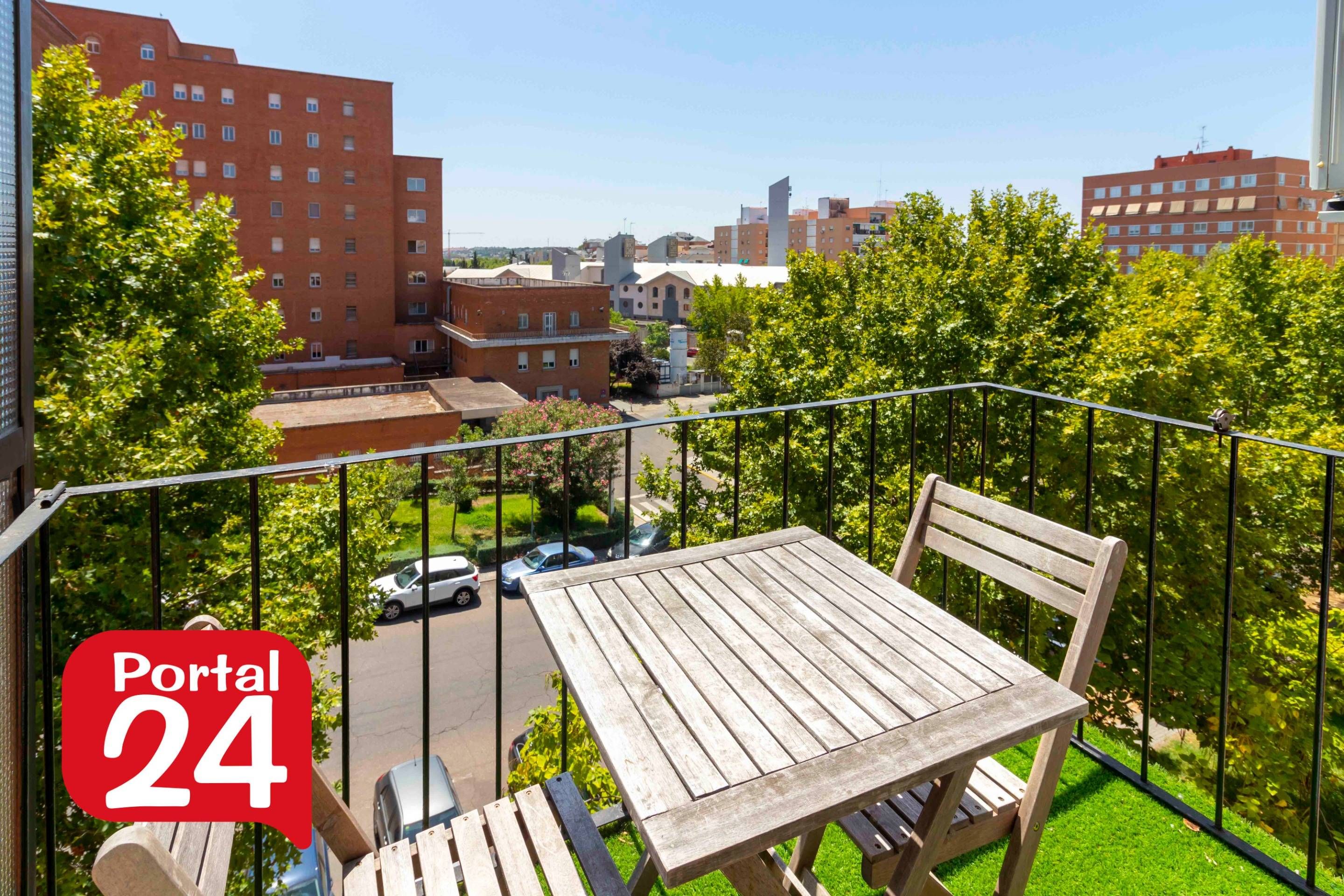 Balcony of Flat for sale in Badajoz Capital