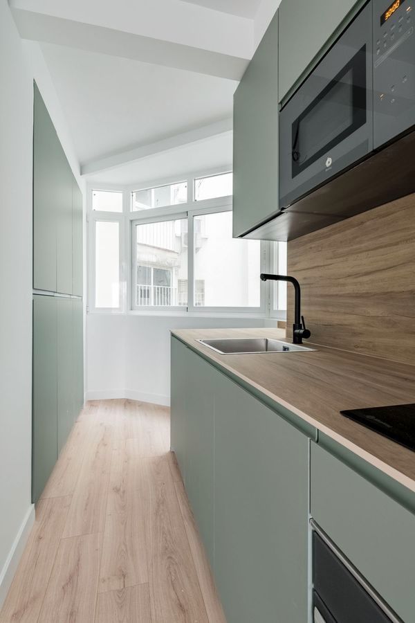 Kitchen of Flat for sale in  Madrid Capital  with Air Conditioner and Heating