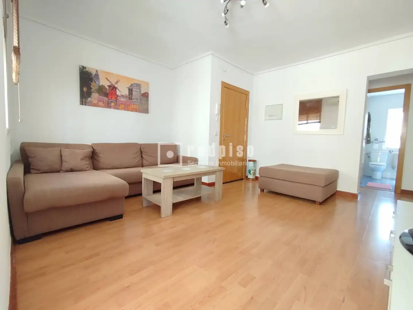 Wohnzimmer von Wohnung zur Miete in Sevilla mit Klimaanlage, Parkett und Terrasse