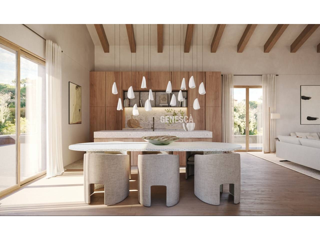 Dining room of House or chalet for sale in Matadepera  with Heating, Private garden and Parquet flooring