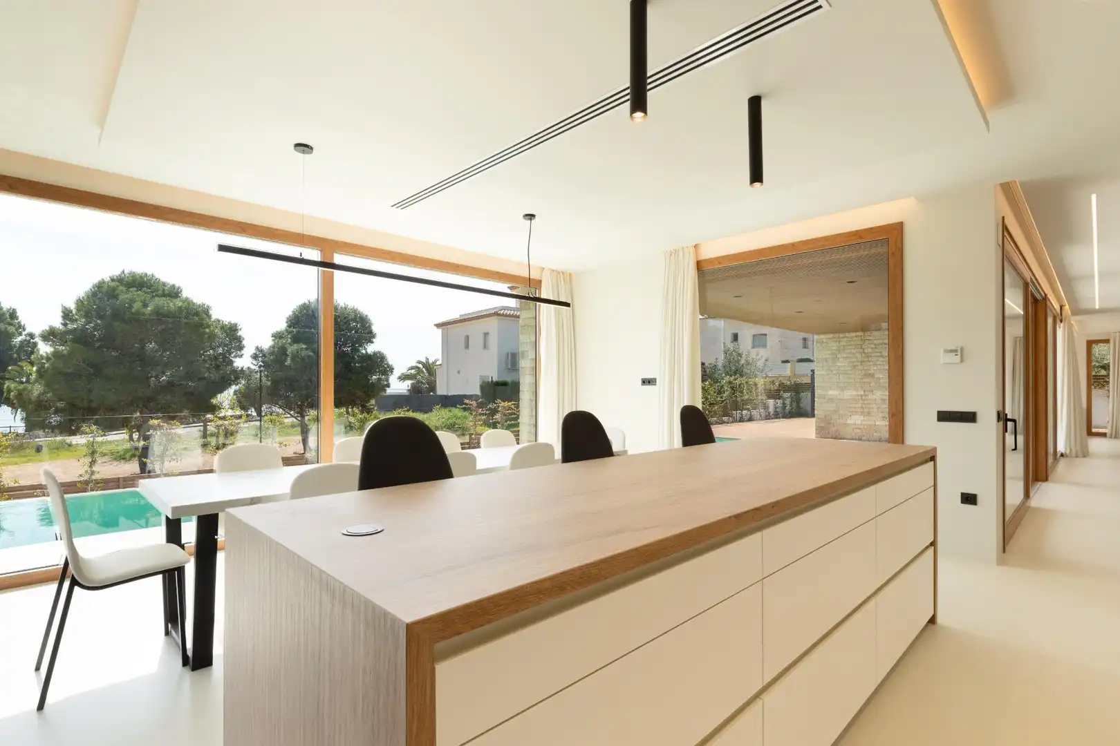 Comedor de Casa o chalet en venta en L'Ampolla con Aire acondicionado, Calefacción y Jardín privado