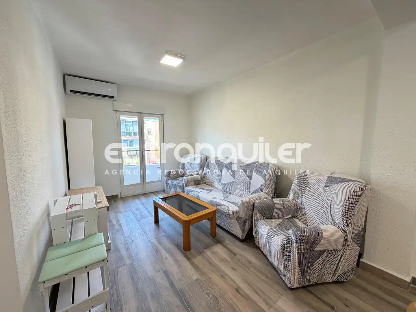 Wohnzimmer von Wohnung zur Miete in Madrid mit Klimaanlage, Möbliert und Waschmaschine
