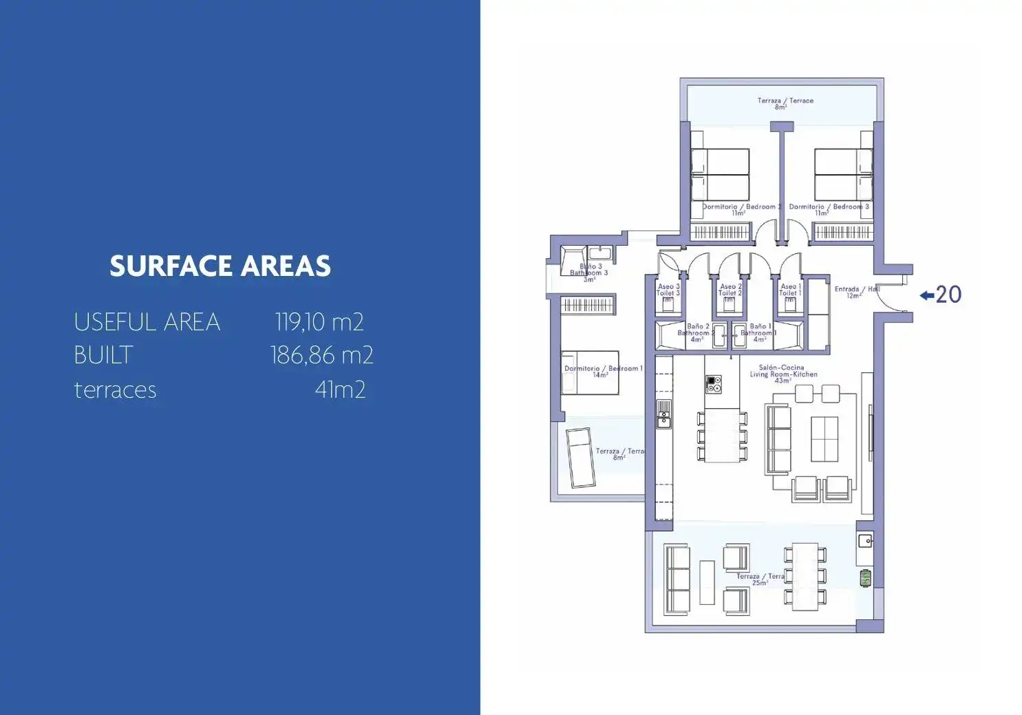 Apartament amb terrassa en venda a Calle San Bernardo, imagen 16
