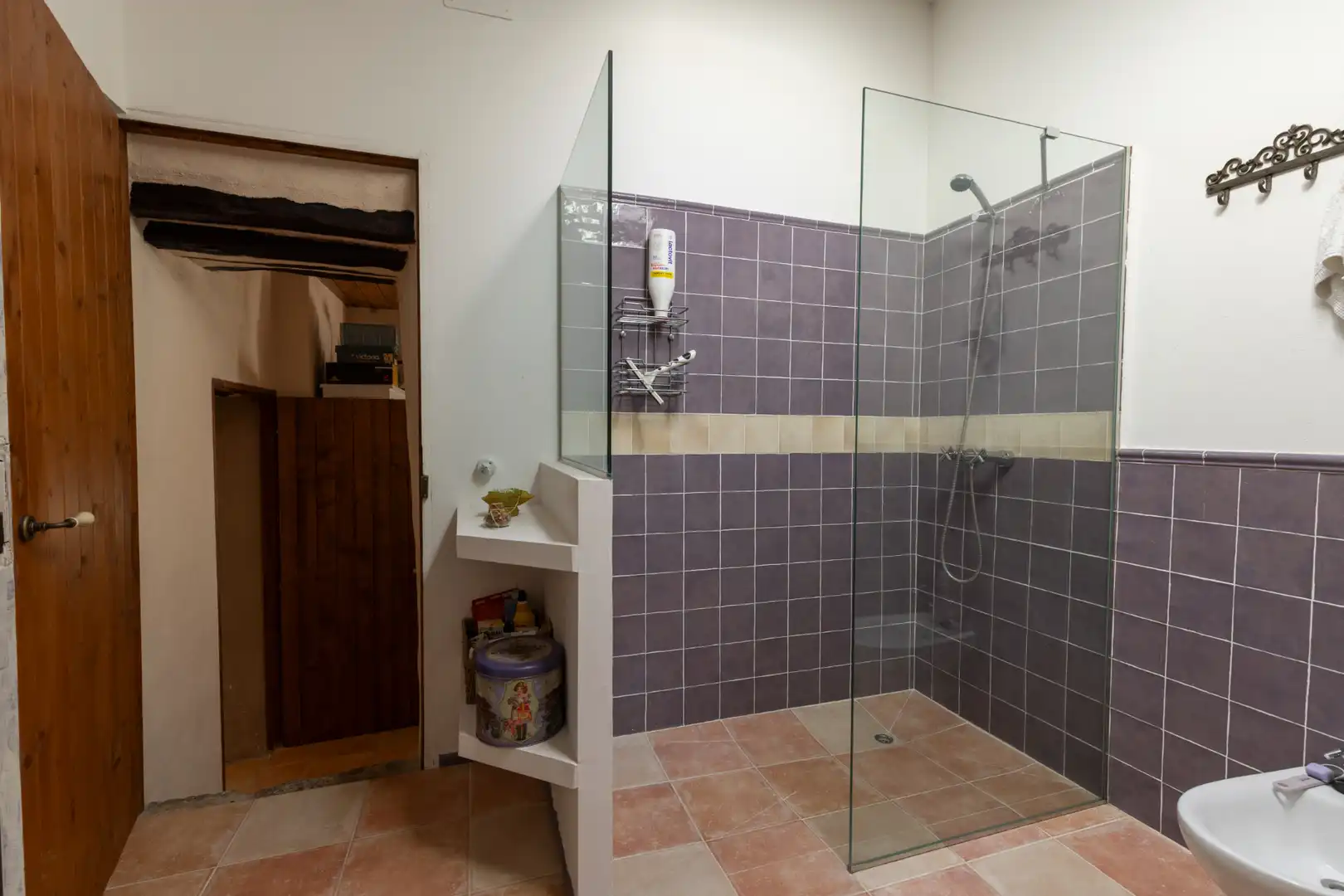 Badezimmer von Country house zum Verkauf in Sant Martí de Llémena mit Klimaanlage, Heizung und Privatgarten