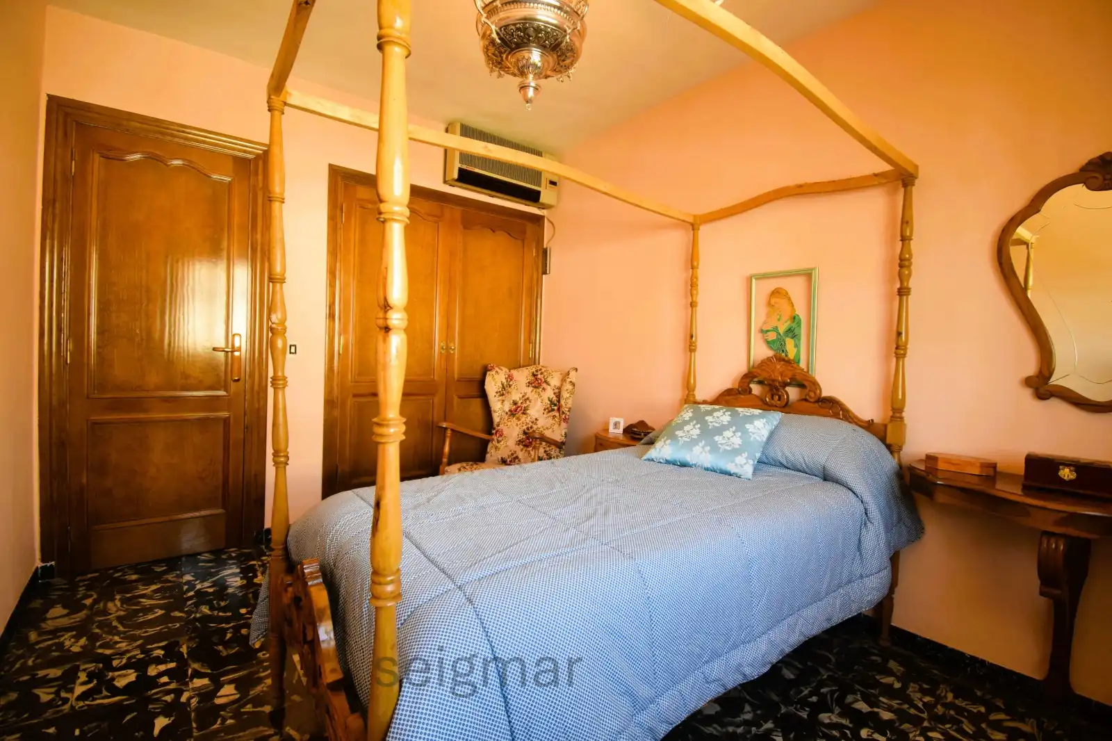 Bedroom of Houses for sale in Villajoyosa / La Vila Joiosa  with Air Conditioner, Heating and Private garden