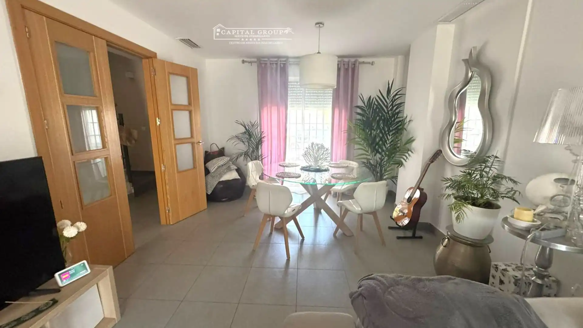 Sala de estar de Casa o chalet en venta en Aljaraque con Aire acondicionado, Calefacción y Jardín privado