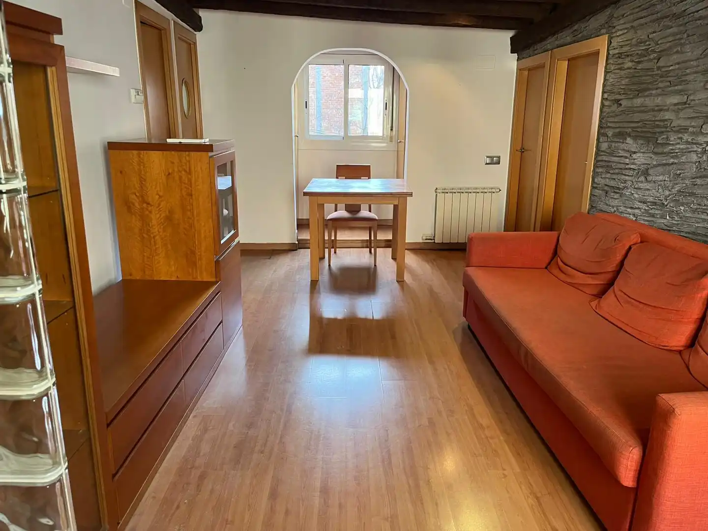 Sala de estar de Piso en venta en Barcelona con Aire acondicionado, Calefacción y Parquet