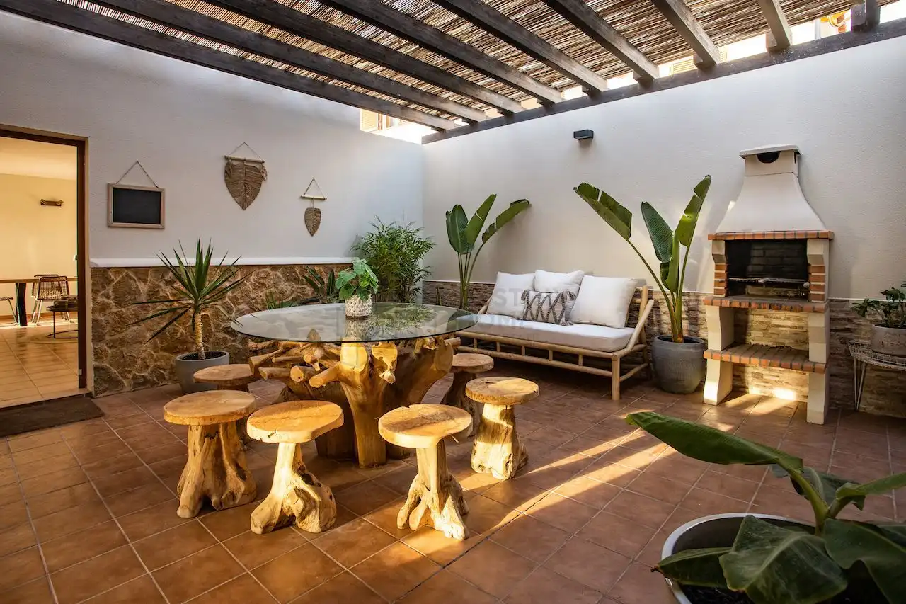 Terraza de Casa o chalet en venta en La Oliva con Jardín privado, Terraza y Amueblado