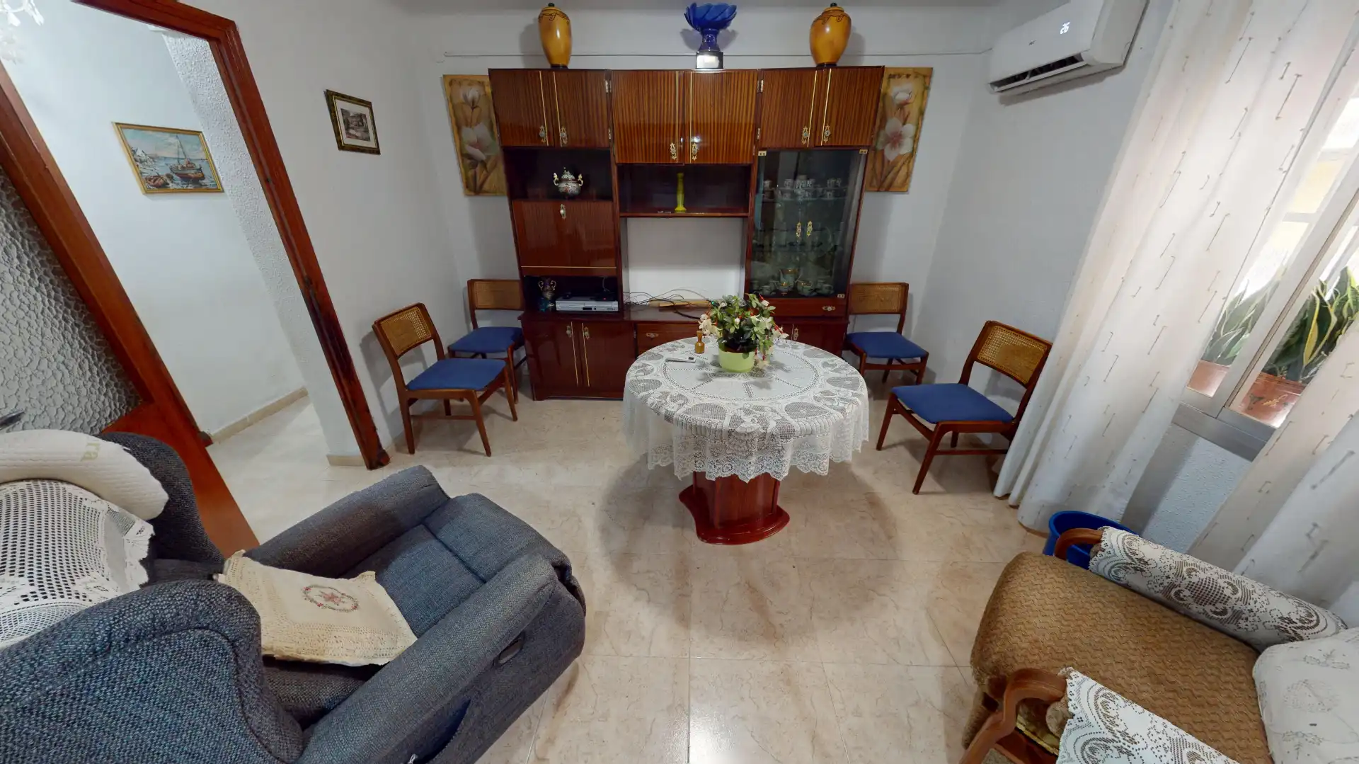 Sala de estar de Piso en venta en Alicante / Alacant con Aire acondicionado y Amueblado