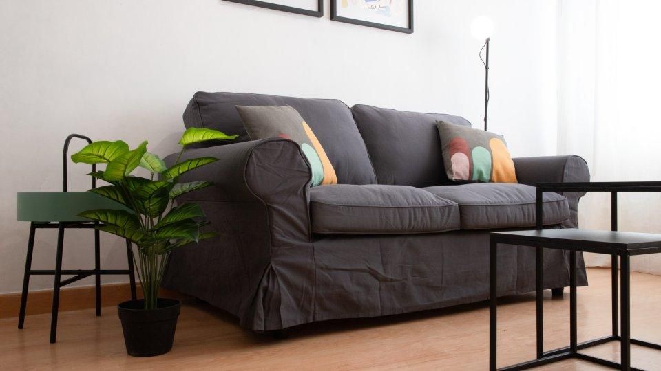 Living room of Flat to rent in  Madrid Capital  with Furnished, Oven and Washing machine