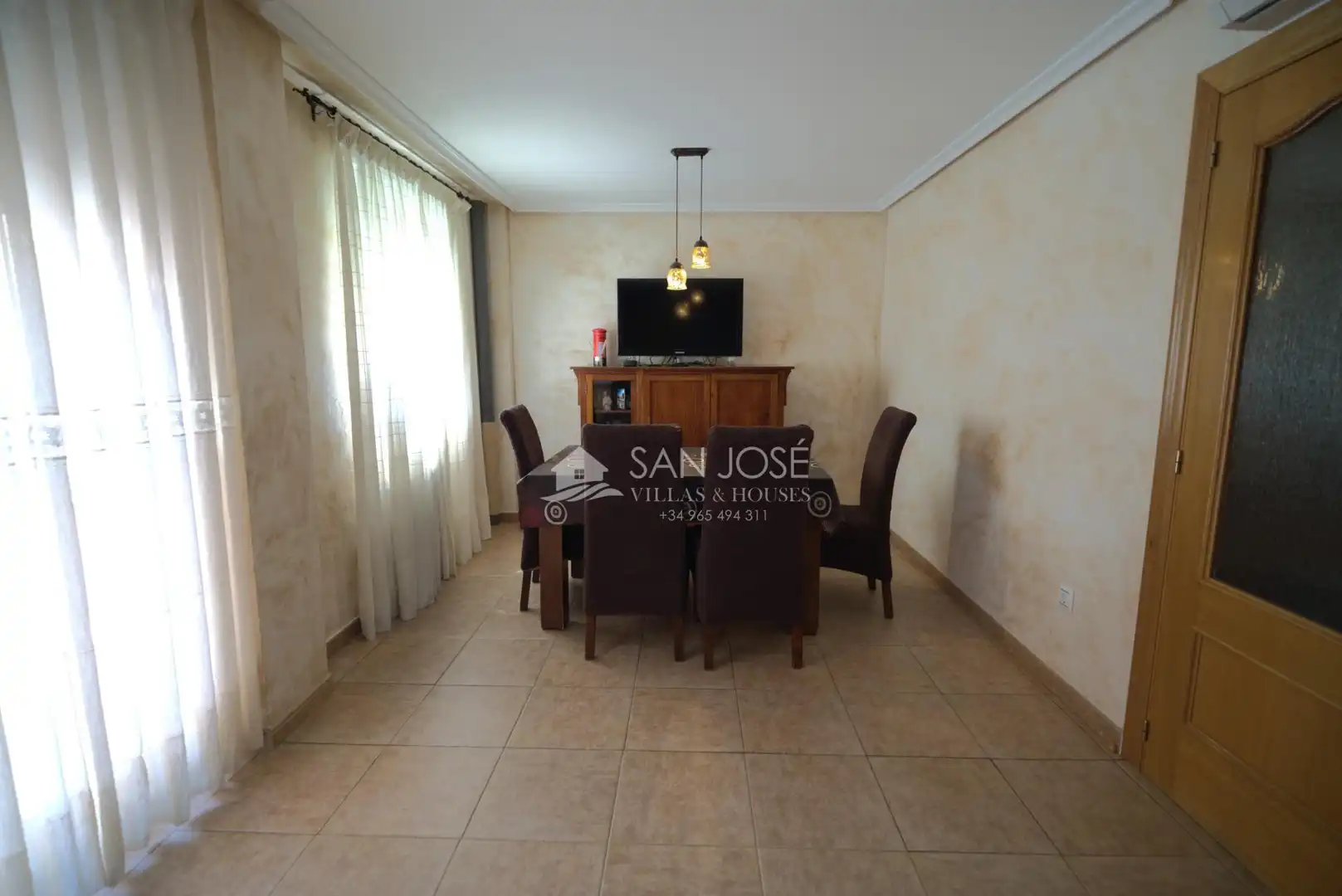 Dining room of Detached homes for sale in Aspe  with Air Conditioner, Heating and Private garden