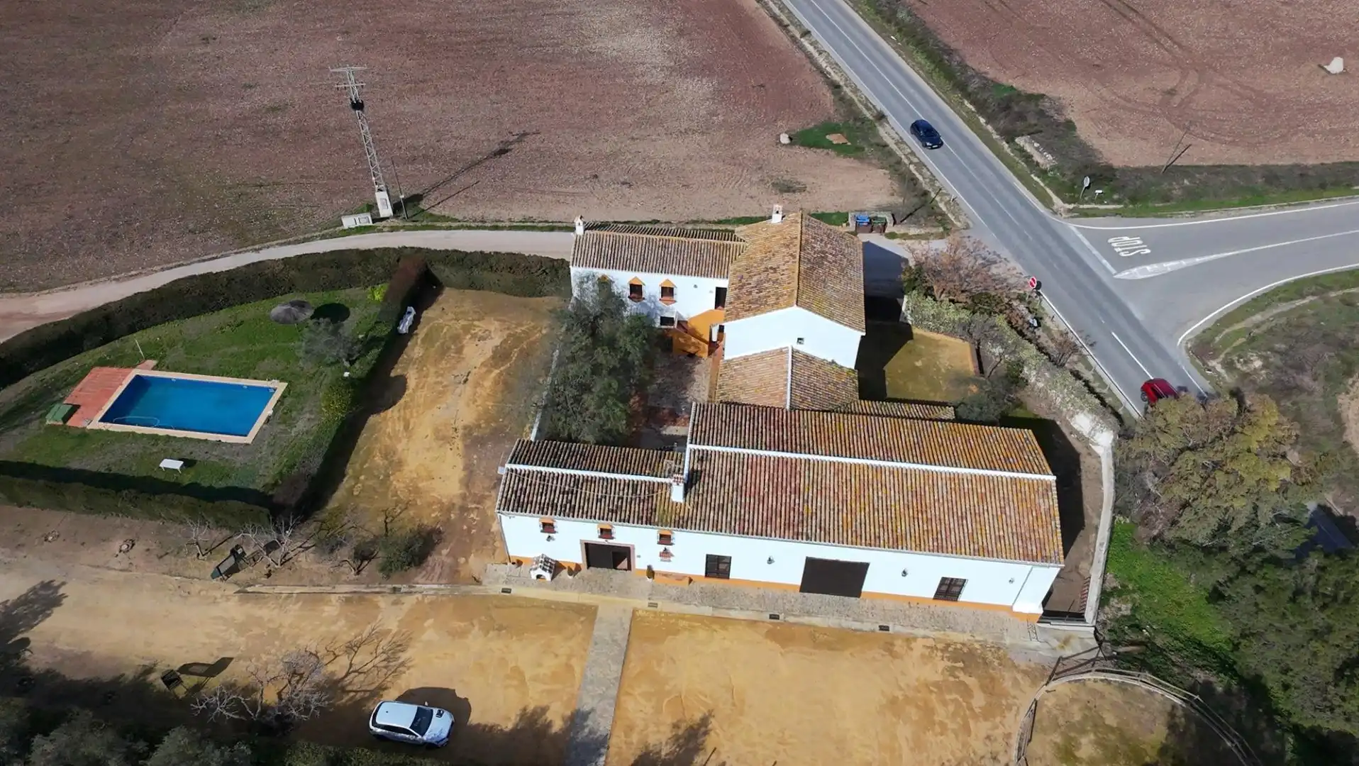Vista exterior de Finca rústica en venta en Teba con Aire acondicionado, Jardín privado y Piscina