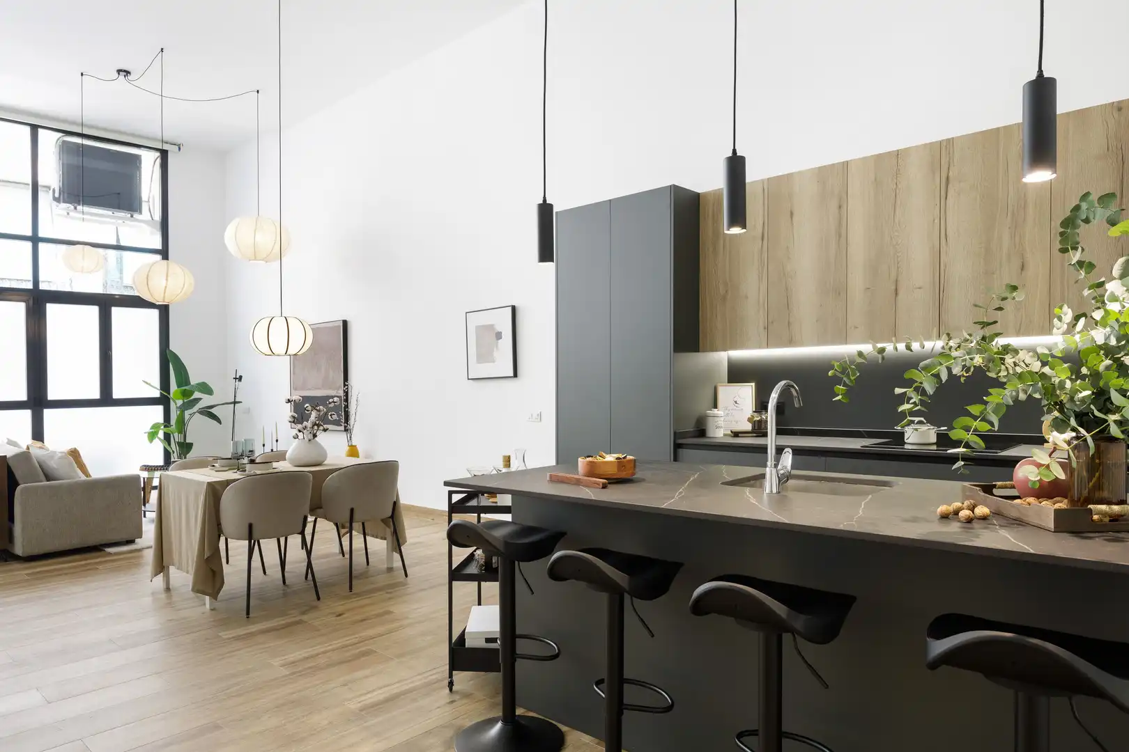 Cocina de Casa adosada en venta en Madrid con Aire acondicionado, Amueblado y Alarma