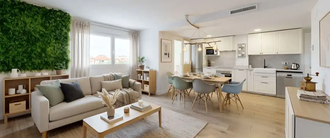 Living room of Flat for sale in Getafe  with Air Conditioner, Heating and Storage room