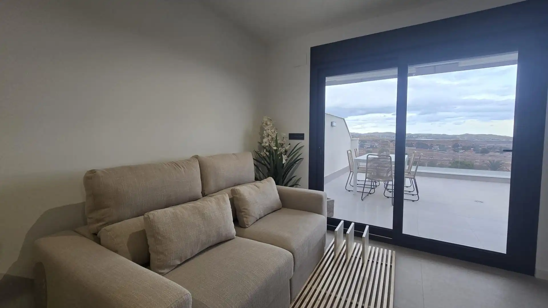 Sala de estar de Apartamento en venta en Mutxamel con Aire acondicionado, Calefacción y Terraza