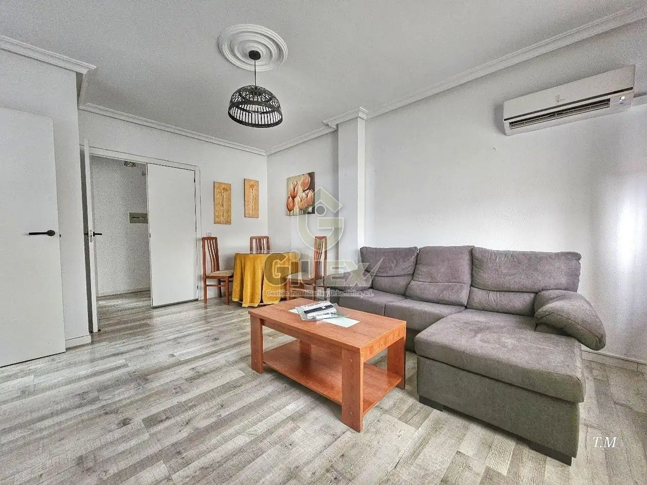 Sala d'estar de Pis de lloguer en Cáceres amb Aire condicionat, Calefacció i Terrassa